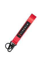 Load image into Gallery viewer, BRAND New JDM Lincoln Red Racing Keychain Metal key Ring Hook Strap Lanyard Universal