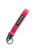 BRAND New JDM VOLVO Red Racing Keychain Metal key Ring Hook Strap Lanyard Universal