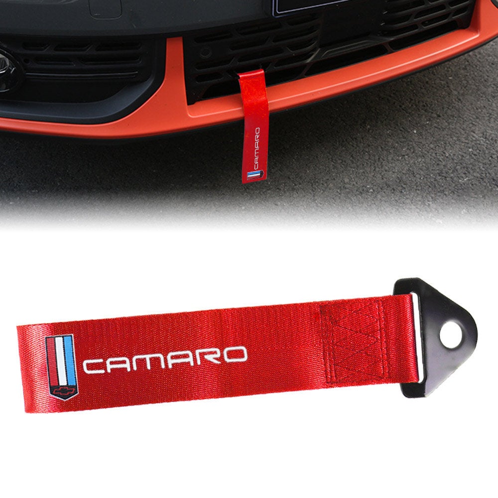 Brand New Camaro Race High Strength Red Tow Towing Strap Hook For Front / REAR BUMPER JDM