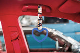 Brand New Heart Blue JDM TSURIKAWA Ring Subway Train Bus Handle Strap Charm Drift