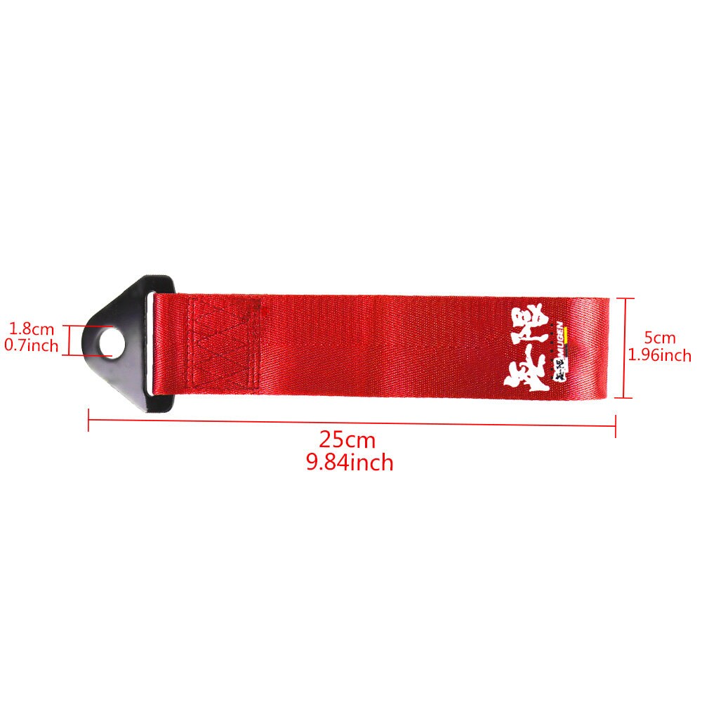 Brand New Mugen Race High Strength Red Tow Towing Strap Hook For Front / REAR BUMPER JDM