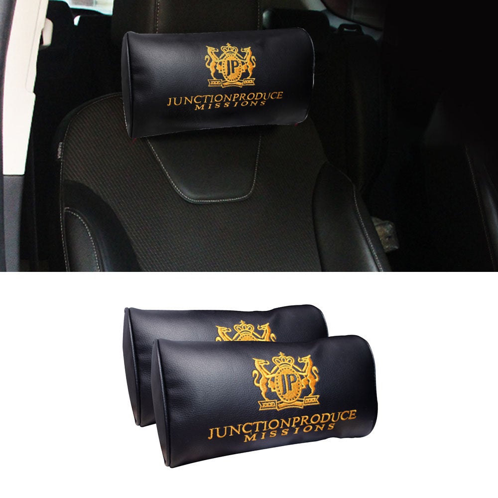 Brand New 4PCS Embroidery JP Junction Produce Vip Car Neck Rest Pillow Headrest Cushion