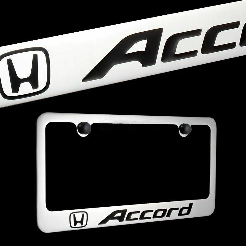 Brand New 1PCS ACCORD Chrome Plated Brass License Plate Frame Officially Licensed