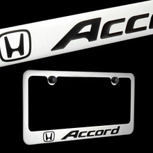 Load image into Gallery viewer, Brand New 1PCS ACCORD Chrome Plated Brass License Plate Frame Officially Licensed