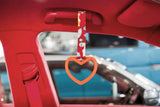 Brand New Heart Orange JDM TSURIKAWA Ring Subway Train Bus Handle Strap Charm Drift