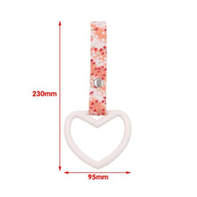 Load image into Gallery viewer, Brand New Heart White JDM TSURIKAWA Ring Subway Train Bus Handle Strap Charm Drift