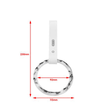 Load image into Gallery viewer, Brand New Round White JDM TSURIKAWA Ring Subway Train Bus Handle Strap Charm Drift