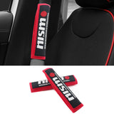 Brand New 2PCS JDM Nismo Red Racing Logo Embroidery Seat Belt Cover Shoulder Pads New