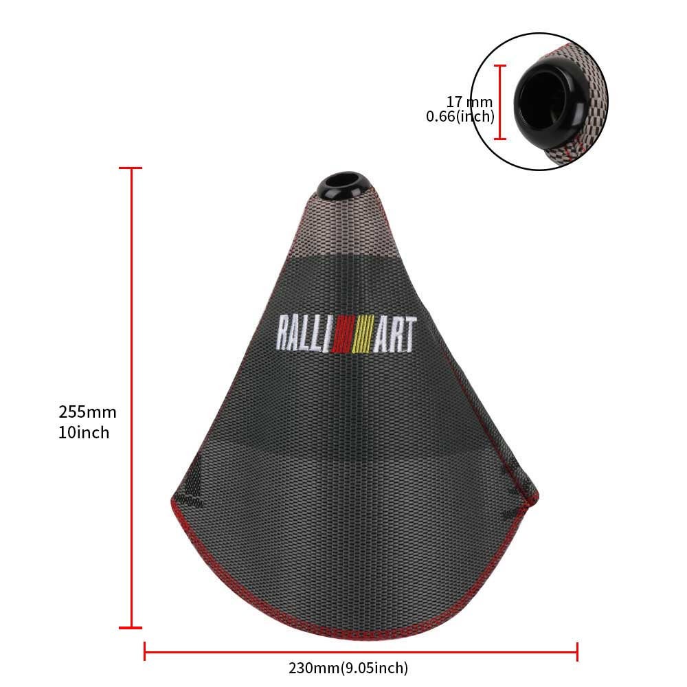 Brand New Ralliart Dark Hyper FABRIC Shift Boot Cover MT/AT Car Universal