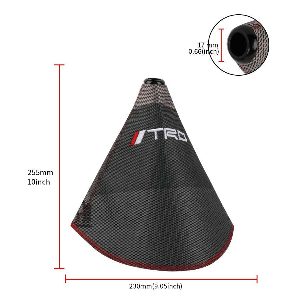 Brand New Trd Light Hyper FABRIC Shift Boot Cover MT/AT Car Universal