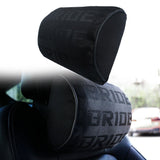 Brand New 2PCS JDM Bride Black Gradation Neck Headrest pillow Fabric Racing Seat Material NEW