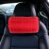 Brand New 1PCS JDM Bride Red Gradation Neck Headrest pillow Fabric Racing Seat Material NEW