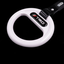 Load image into Gallery viewer, Brand New Universal TRD White Round Black Strap JDM TSURIKAWA Ring Subway Train Bus Handle Strap Charm Drift