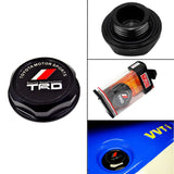 Brand New Jdm TRD Emblem Brushed Black Engine Oil Filler Cap Badge For Toyota