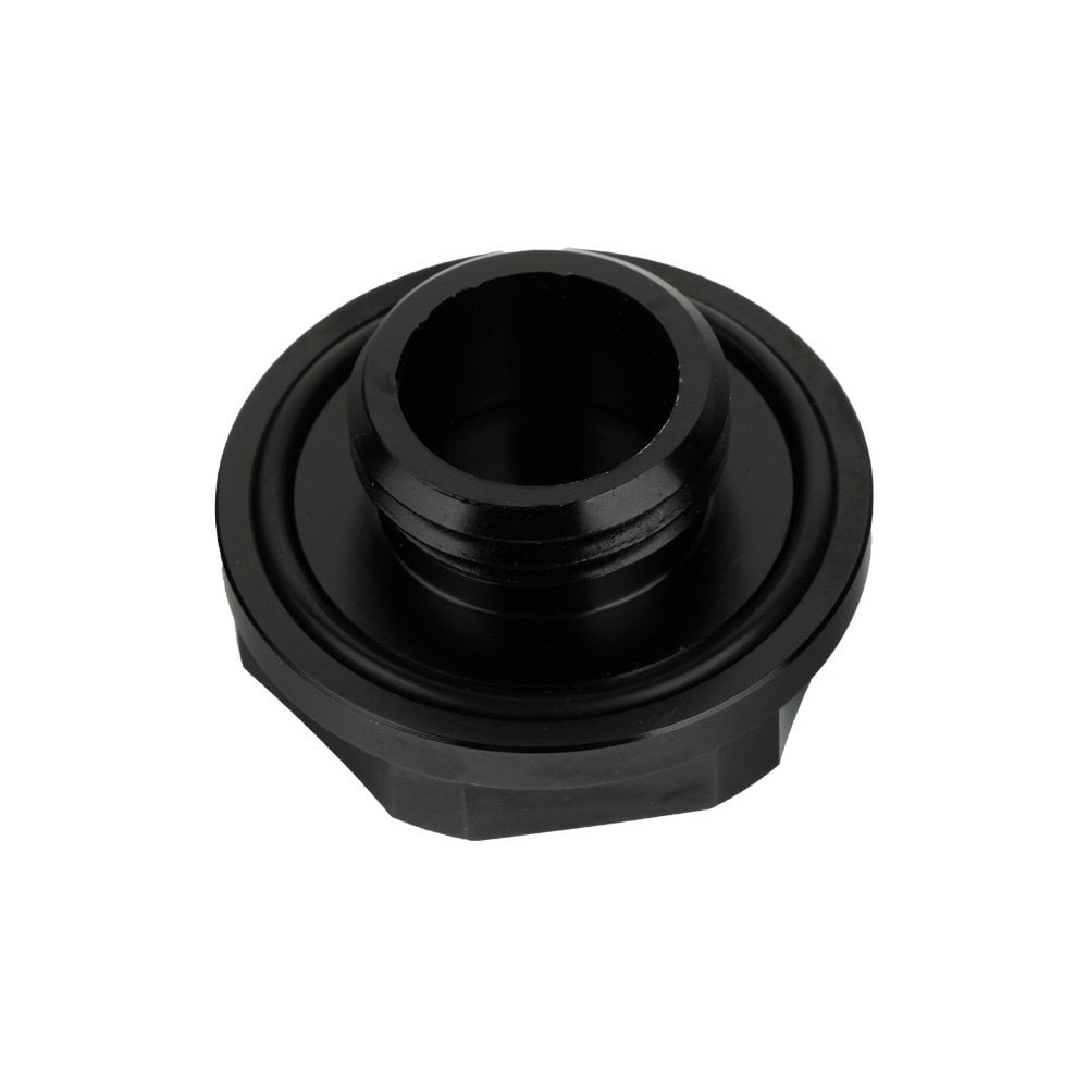 Brand New Honda / Acura Black Engine Oil Cap With Real Carbon Fiber Black Domo Sticker Emblem