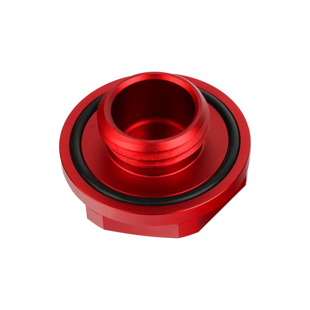 Brand New Jdm Red Engine Oil Cap With Real Carbon Fiber Sticker Emblem For Acura