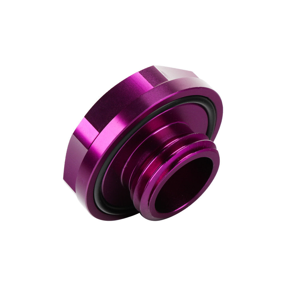 Brand New Jdm Purple Engine Oil Cap With Real Carbon Fiber Spoon Sports Racer Sticker Emblem For Honda / Acura