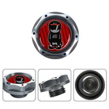 Brand New Jdm Gunmetal Engine Oil Cap With Real Carbon Fiber Mugen Racer Sticker Emblem For Honda / Acura