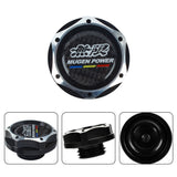 Brand New Jdm Black Engine Oil Cap With Real Carbon Fiber Mugen Power Sticker Emblem For Honda/Acura