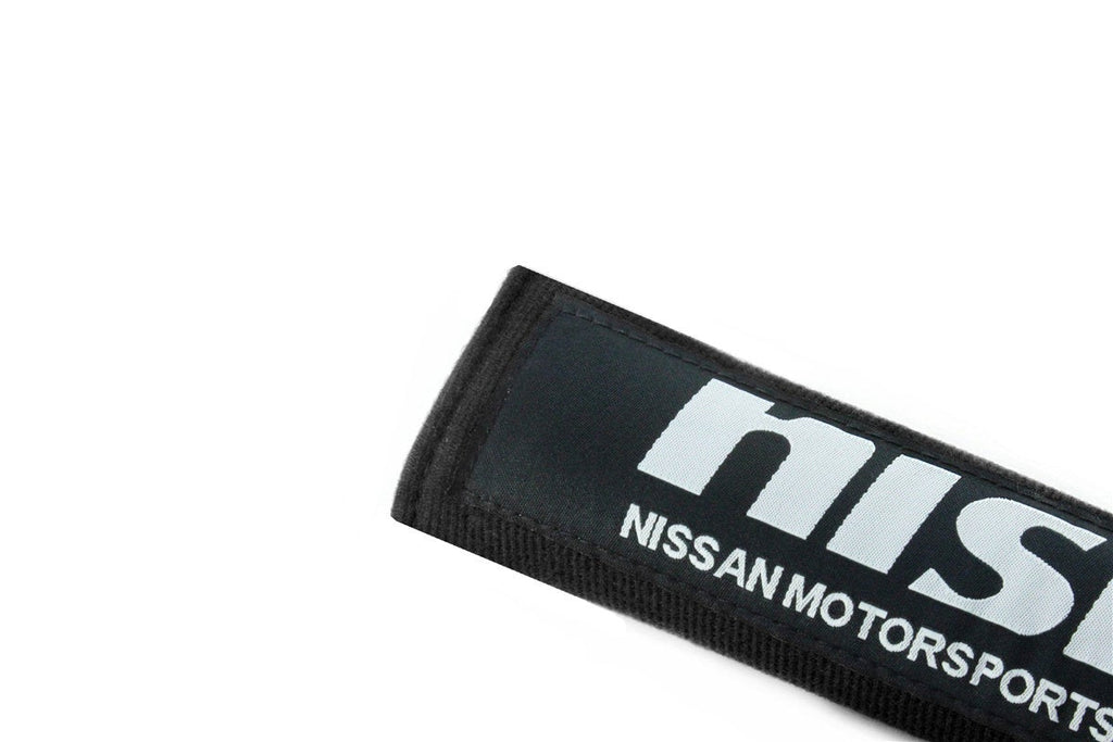 Brand New 2PCS JDM Nismo Black Racing Logo Embroidery Seat Belt Cover Shoulder Pads New