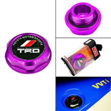 Load image into Gallery viewer, Brand New Jdm TRD Emblem Brushed Purple Engine Oil Filler Cap Badge For Toyota