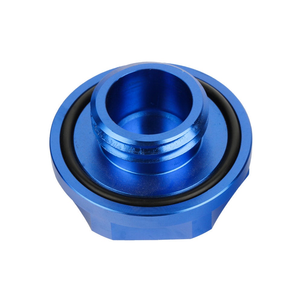 Brand New Jdm Blue Engine Oil Cap With Real Carbon Fiber Mugen Sticker Emblem For Honda / Acura