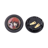 Brand New Universal Anime Hentai Car Horn Button Black Steering Wheel Center Cap