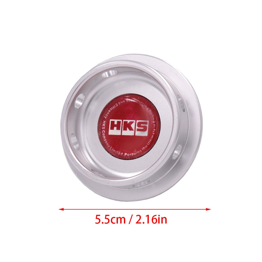 Brand New HKS Silver Engine Oil Fuel Filler Cap Billet For Nissan