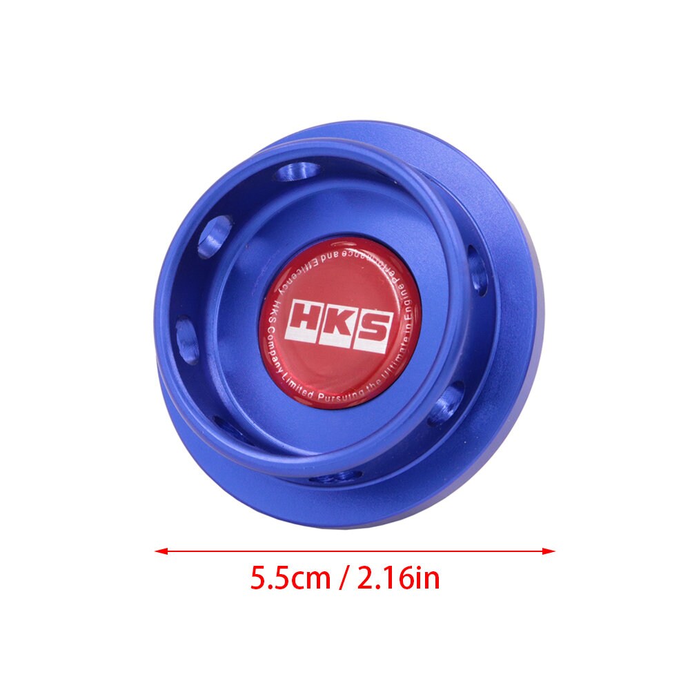 Brand New HKS Blue Engine Oil Fuel Filler Cap Billet For Toyota