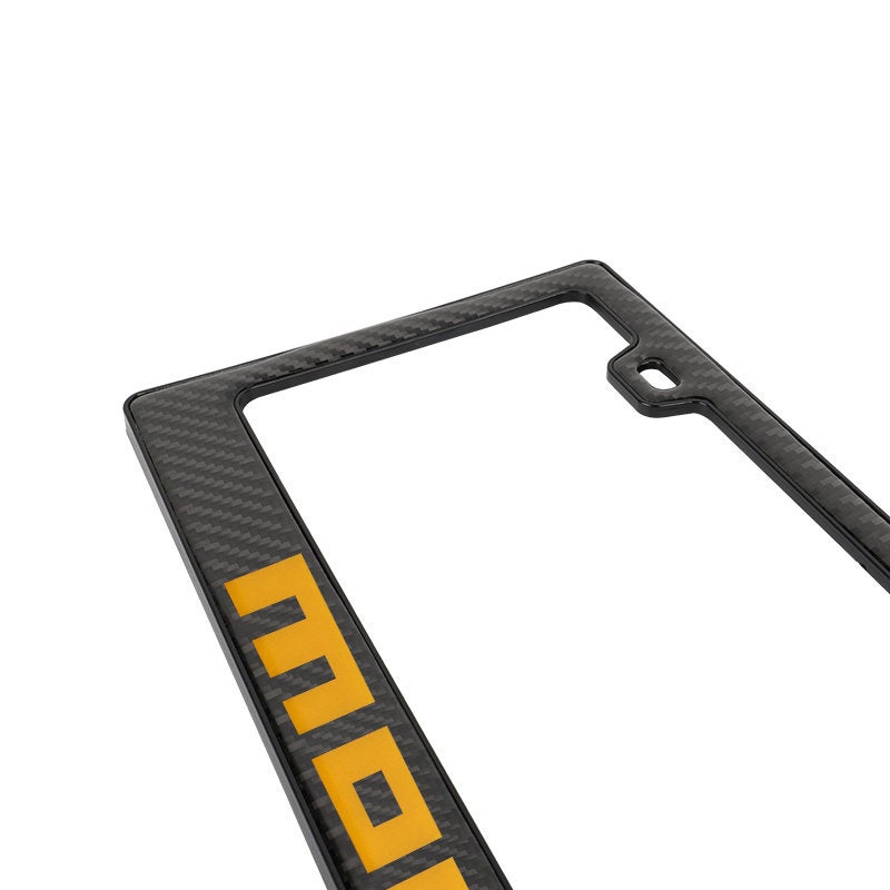 Brand New Universal 100% Real Carbon Fiber Momo License Plate Frame - 1PCS