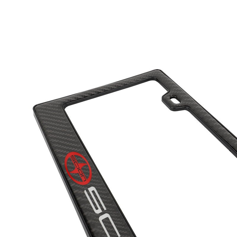 Brand New Universal 100% Real Carbon Fiber Scion License Plate Frame - 2PCS