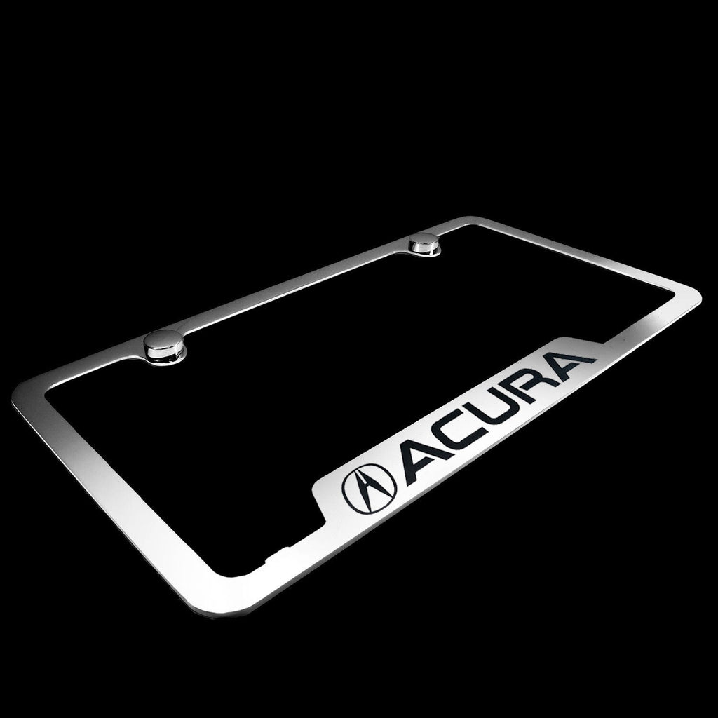 Brand New 2PCS Acura Chrome Stainless Steel License Plate Frame Officially Licensed