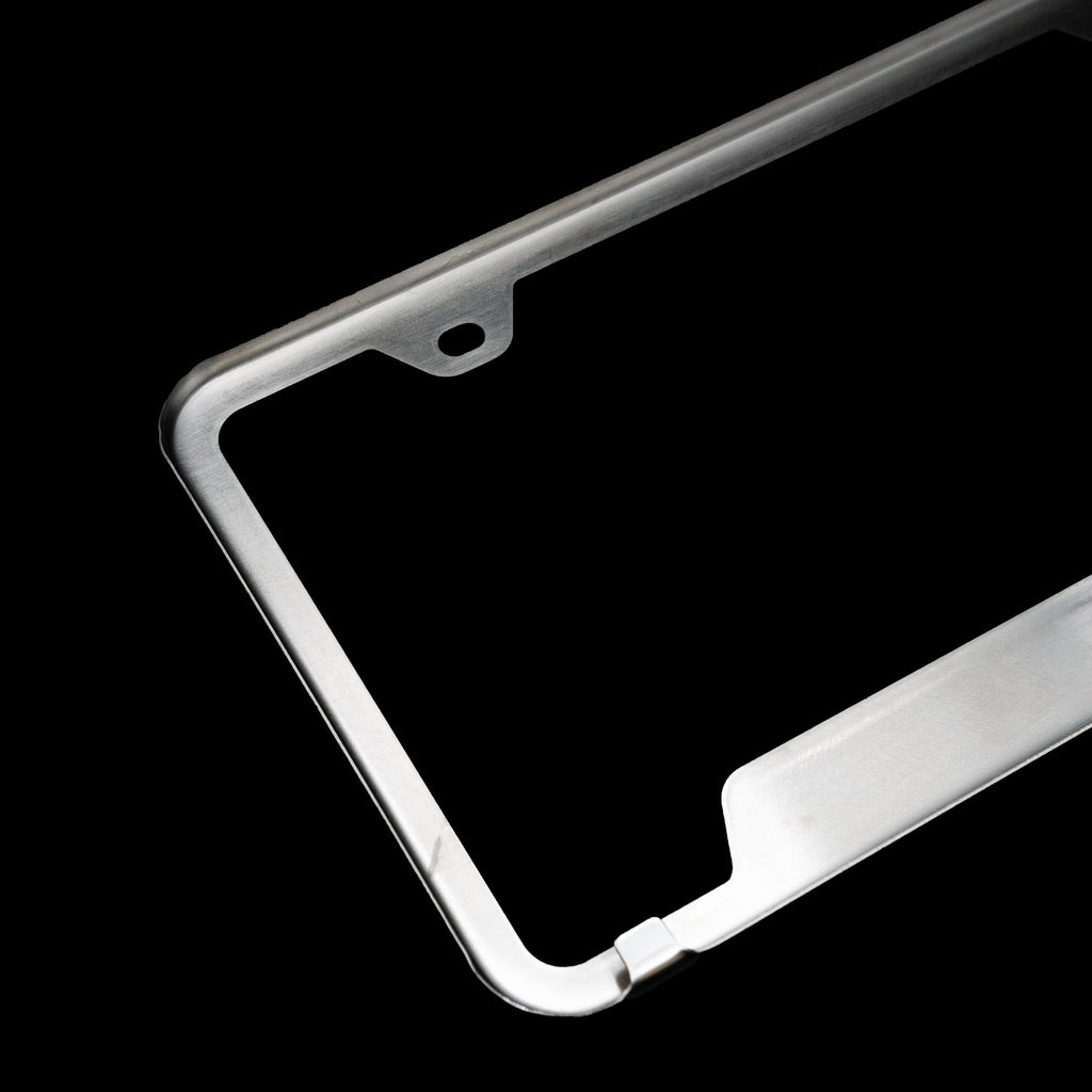 Brand New 2PCS GMC Chrome Stainless Steel License Plate Frame Officially Licensed