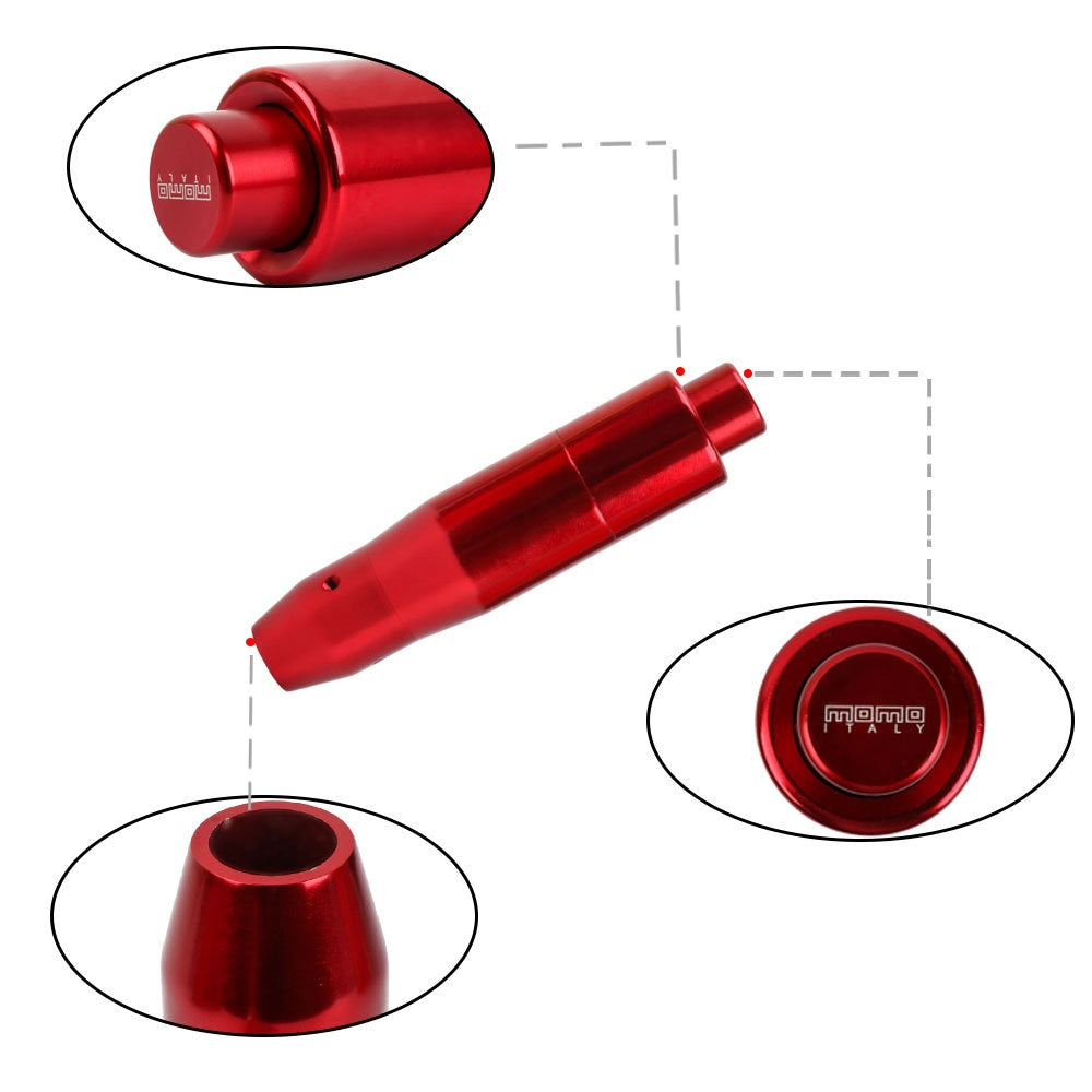 Brand New MOMO Universal Red Aluminum Automatic Transmission Shift Knob For Universal