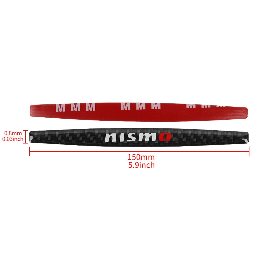 Brand New 4PCS Nismo Real Carbon Fiber Anti Scratch Badge Car Door Handle Cover Trim