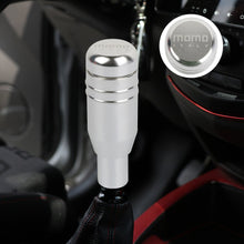 Load image into Gallery viewer, Brand New 1PCS Momo Silver Aluminum Universal Automatic Car Gear Shift Knob Lever Shifter M8 M10 M12