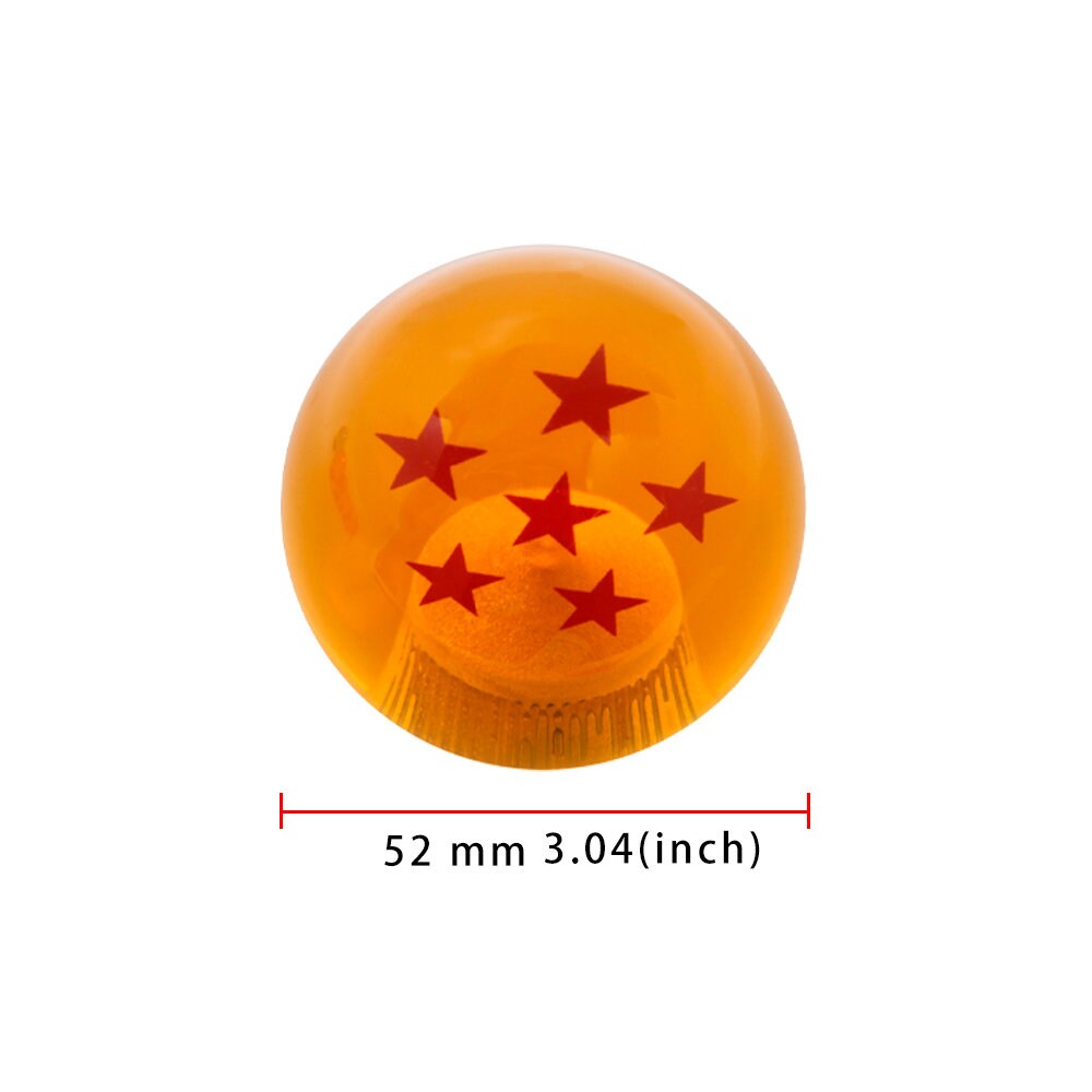 Brand New 6 Star Orange Dragon ball Z Custom 54mm Shift Knob M8x1.25 M10x1.5 M10x1.25 M12x1.25