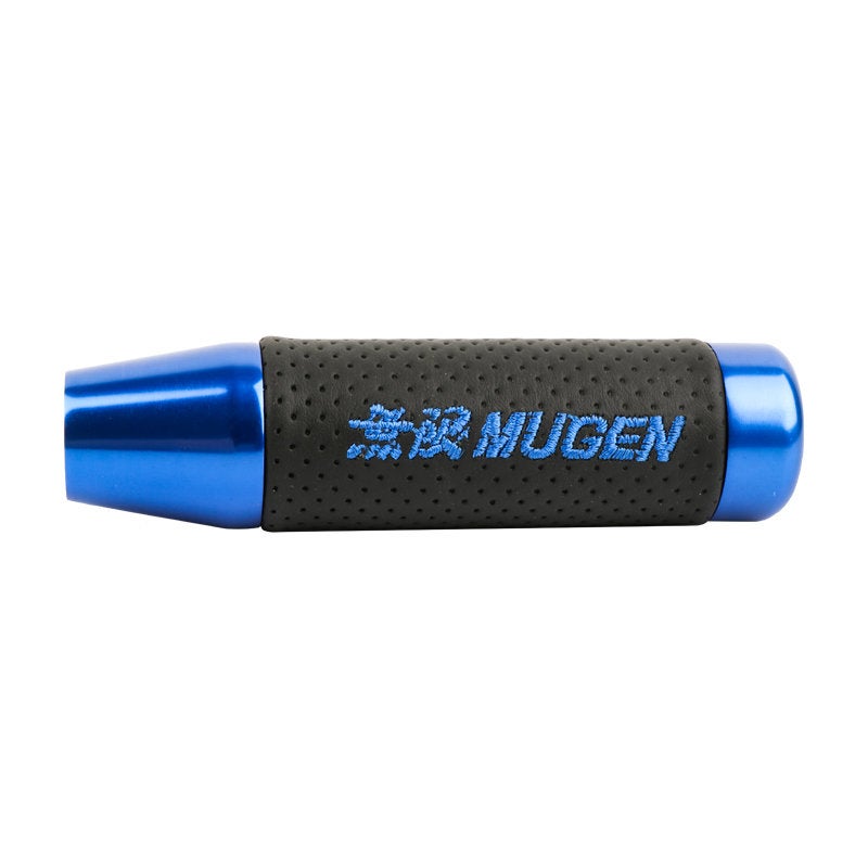 Brand New 13CM Blue Universal Mugen Aluminum+Leather Gear Shift Knob Shifter Lever Head