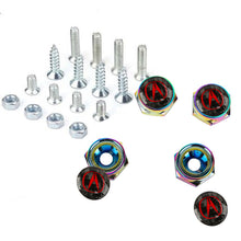 Load image into Gallery viewer, Brand New 4PCS Acura Racing Car License Plate Carbon Screw Bolt Cap Cover Screw Bolt