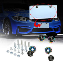 Load image into Gallery viewer, Brand New 4PCS Lincoln Racing Car License Plate Carbon Screw Bolt Cap Cover Screw Bolt