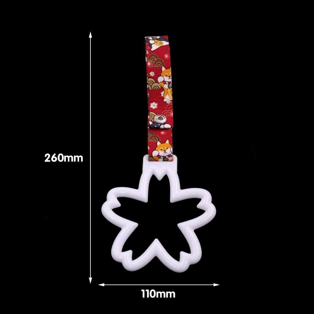 Brand New Flower White JDM TSURIKAWA Ring Subway Train Bus Handle Strap Charm Drift