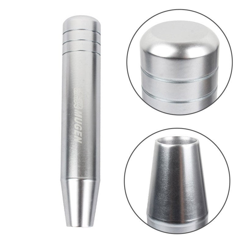 Brand New Universal 18CM JDM MUGEN Silver Manual Transmission shifter 5&6 Speed Shift Knob