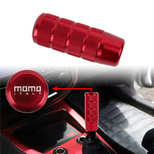 Load image into Gallery viewer, Brand New Universal Momo Red Aluminum Manual Gear Stick Shift Knob Shifter Lever Head