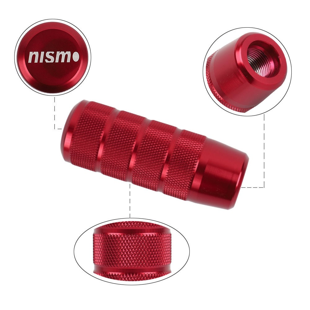 Brand New Universal Nismo Red Aluminum Manual Gear Stick Shift Knob Shifter Lever Head