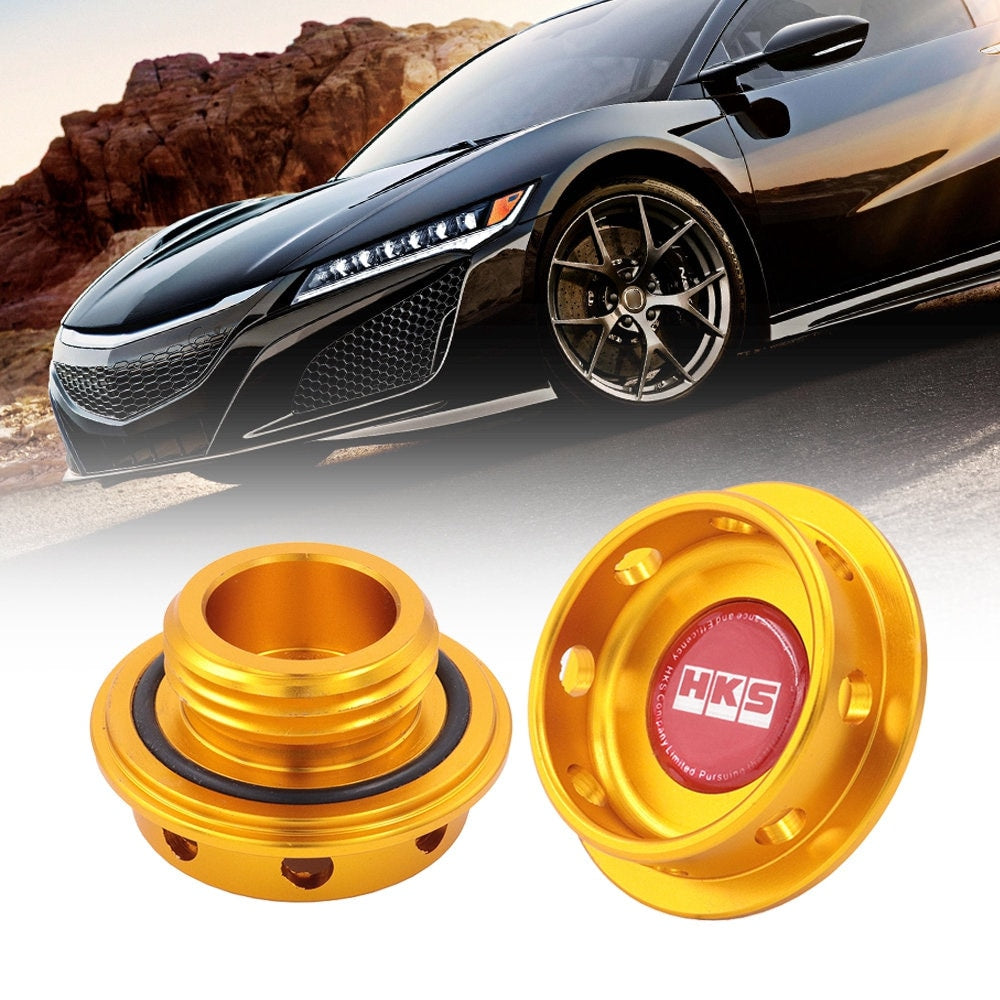 Brand New HKS Gold Engine Oil Fuel Filler Cap Billet For Toyota