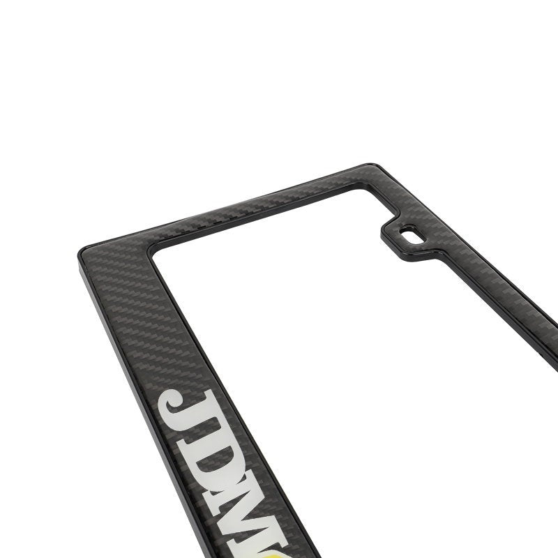 Brand New Universal 100% Real Carbon Fiber JDM Beginner Leaf License Plate Frame - 1PCS