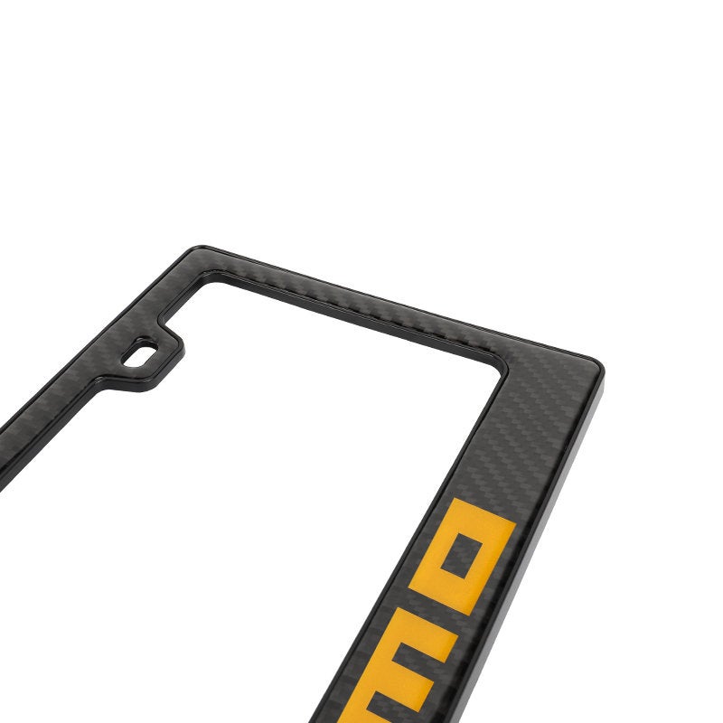 Brand New Universal 100% Real Carbon Fiber Momo License Plate Frame - 1PCS