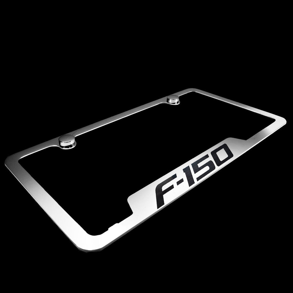 Brand New 2PCS F150 Chrome Stainless Steel License Plate Frame Officially Licensed