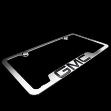 Load image into Gallery viewer, Brand New 2PCS GMC Chrome Stainless Steel License Plate Frame Officially Licensed