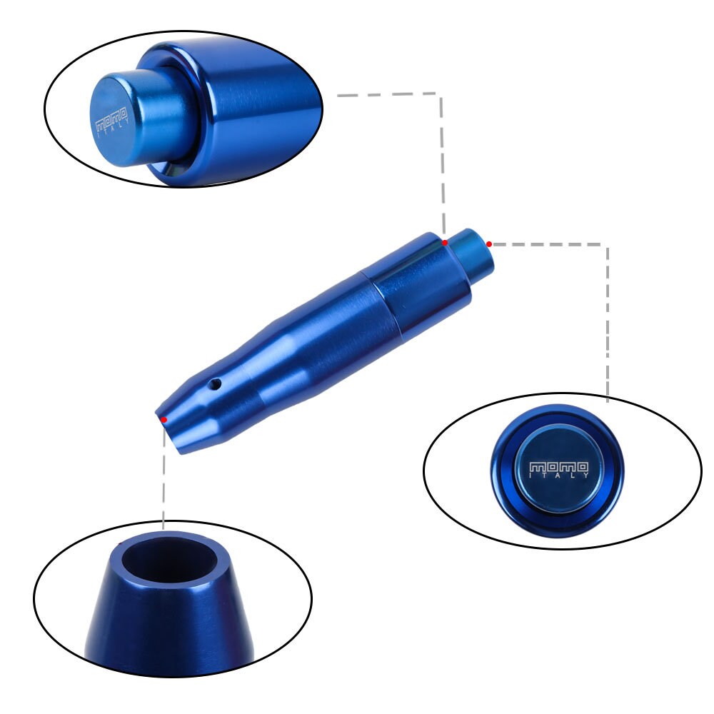 Brand New MOMO Universal Blue Aluminum Automatic Transmission Shift Knob For Universal